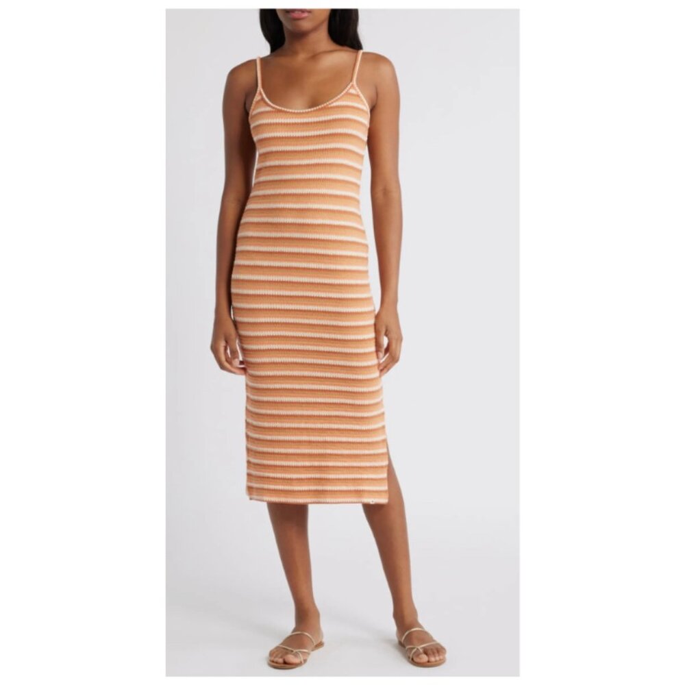 Bobbi Stripe Midi Dress Size Large
